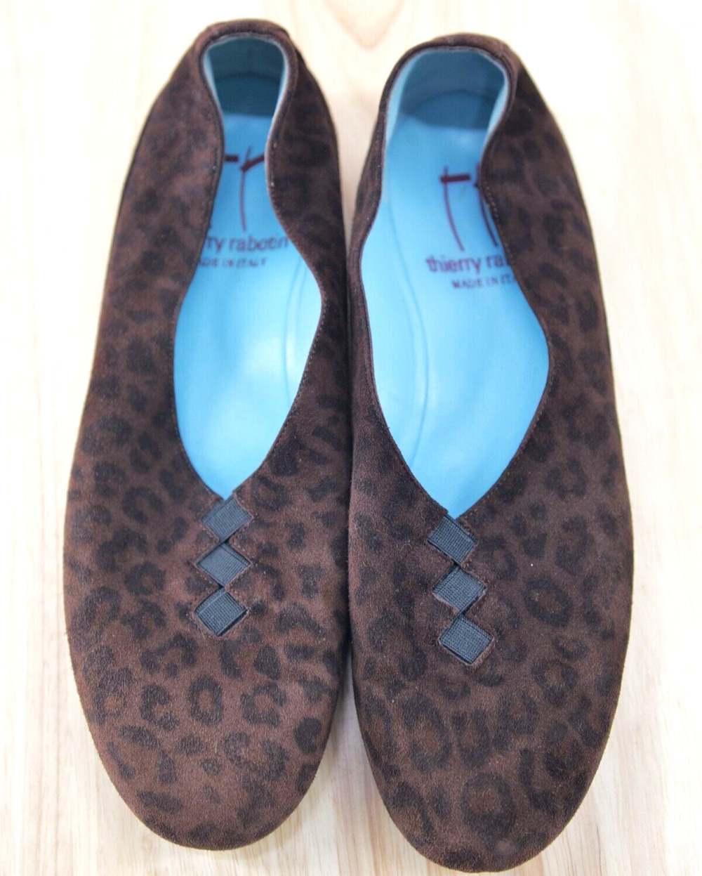 Thierry Rabotin Shoes Grace Womens EU 36.5 Brown Suede Leather Flats Slip On